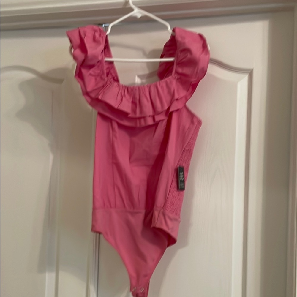 Express pink Ruffled Kids One Piece